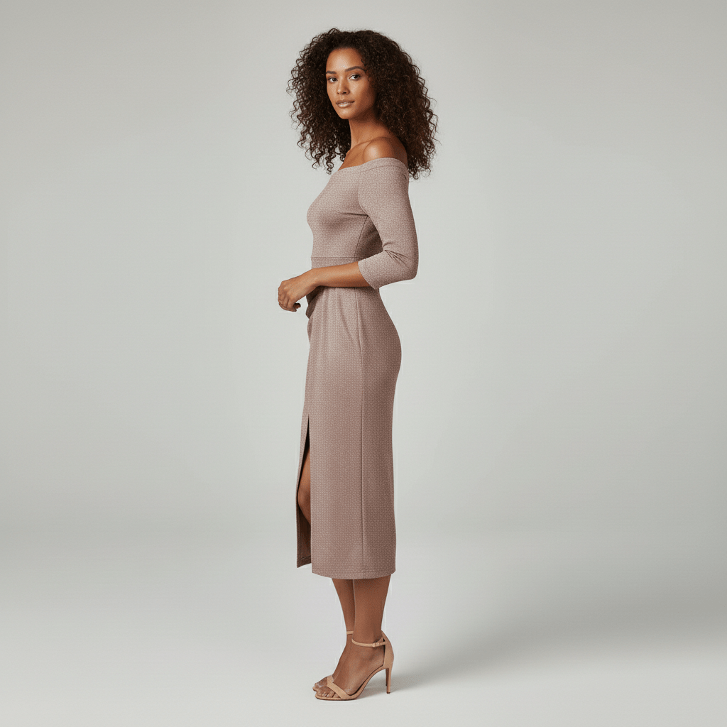 Chic Strapless Bridesmaid Evening Gown
