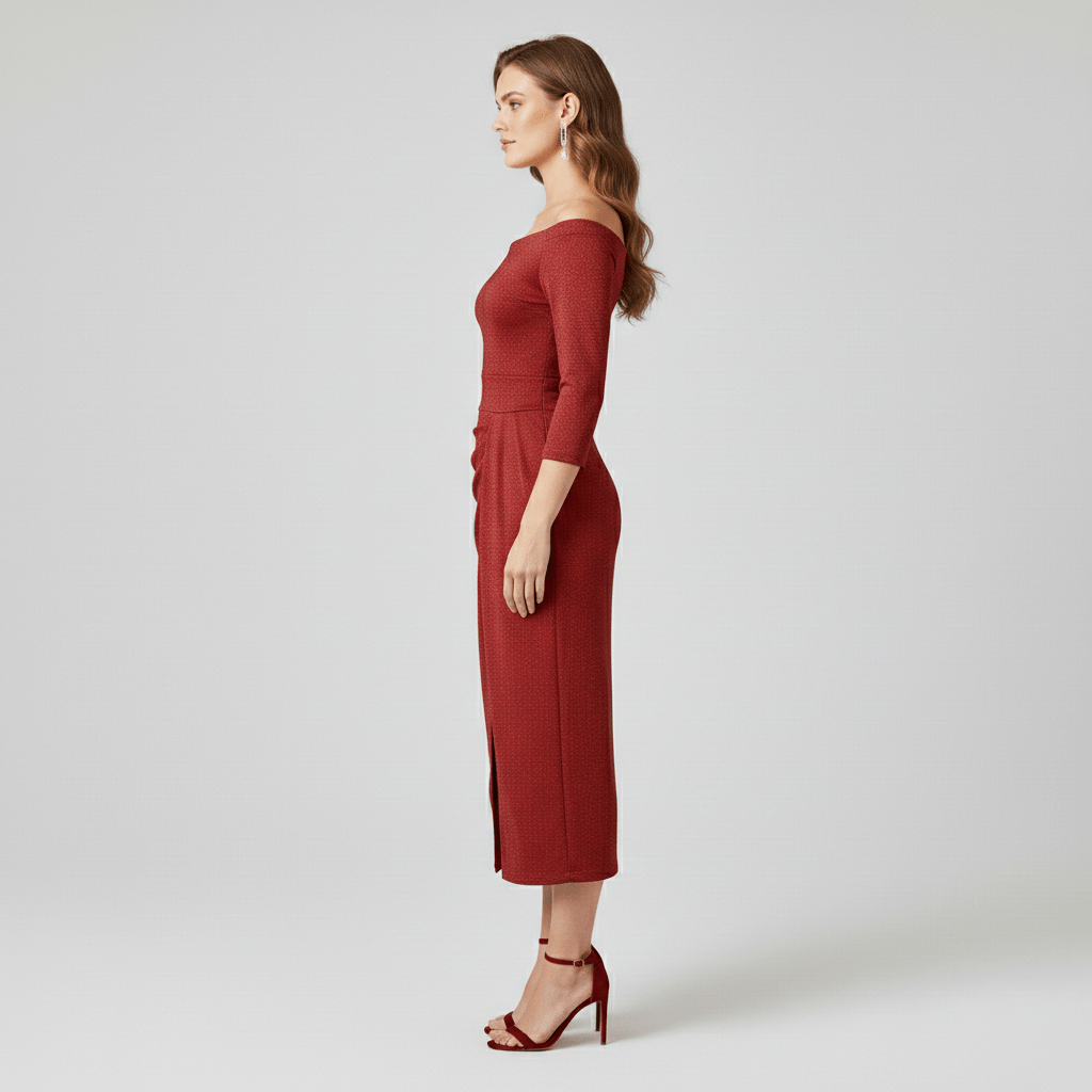 Chic Strapless Bridesmaid Evening Gown