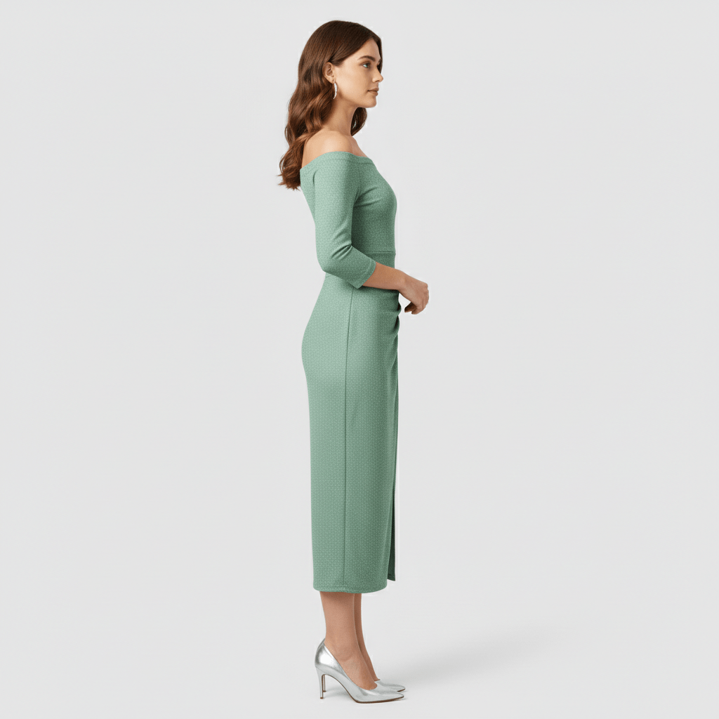 Chic Strapless Bridesmaid Evening Gown