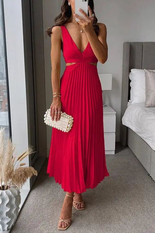 Kesley Women's Pleated Dress Elegant Special Occasion