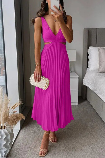 Kesley Women's Pleated Dress Elegant Special Occasion