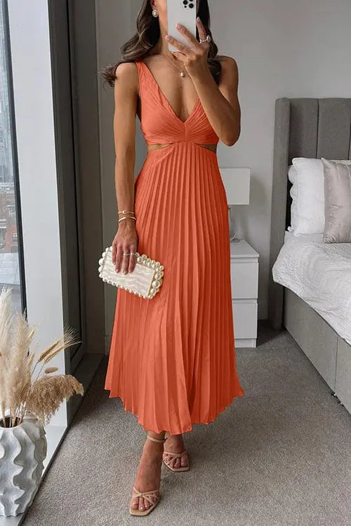 Kesley Women's Pleated Dress Elegant Special Occasion
