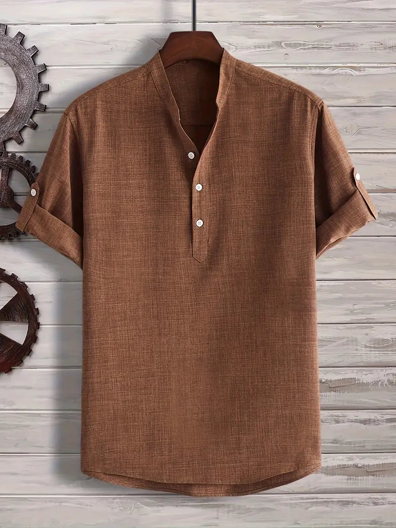 Relaxed Fit Mens Short Sleeve Casual Tee - OutfitLondon