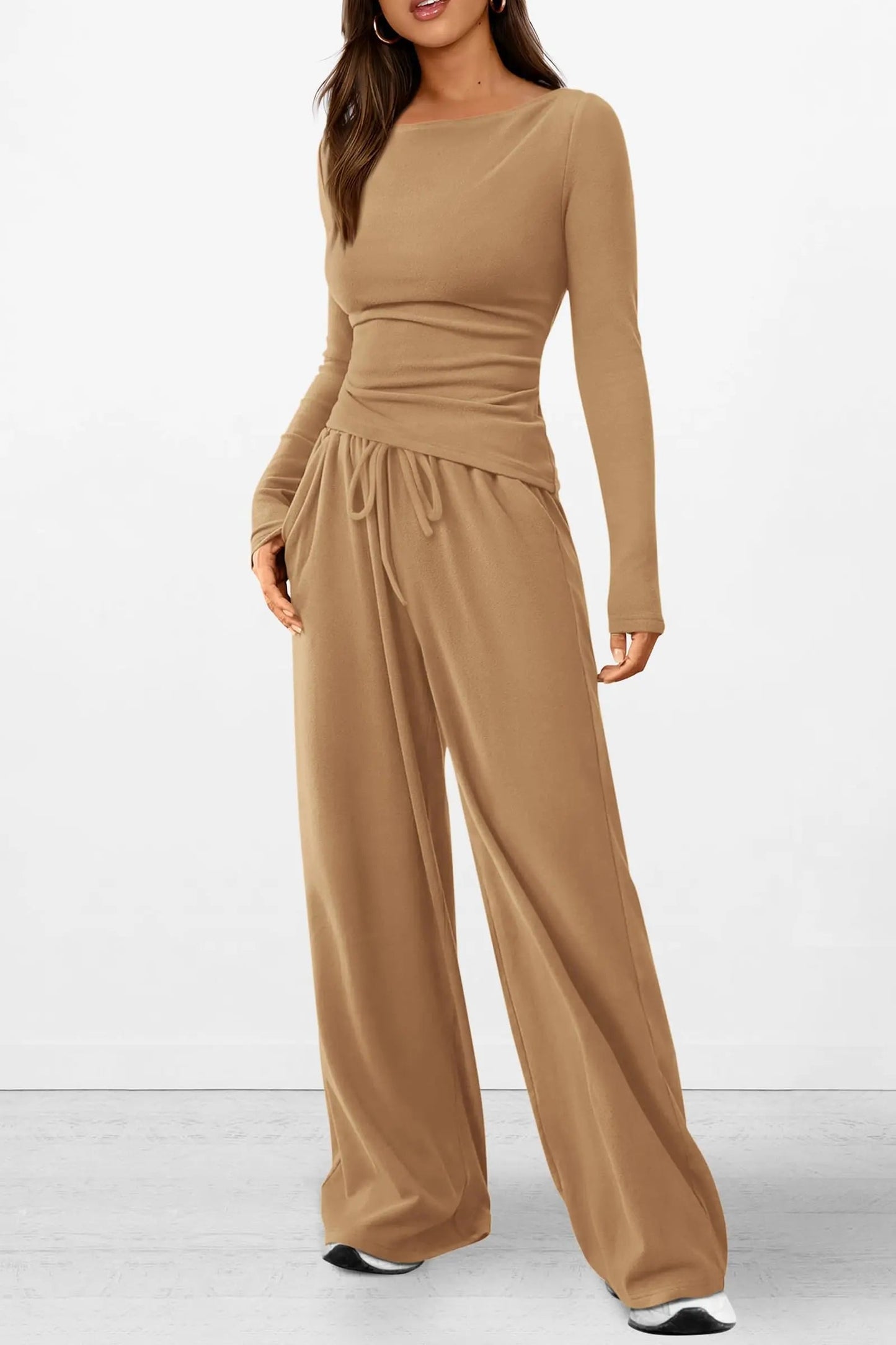 Comfy Tee and Loose Fit Pants Outfit Set