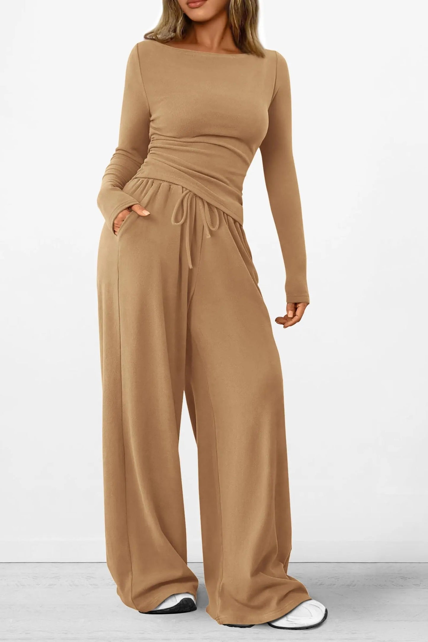 Comfy Tee and Loose Fit Pants Outfit Set