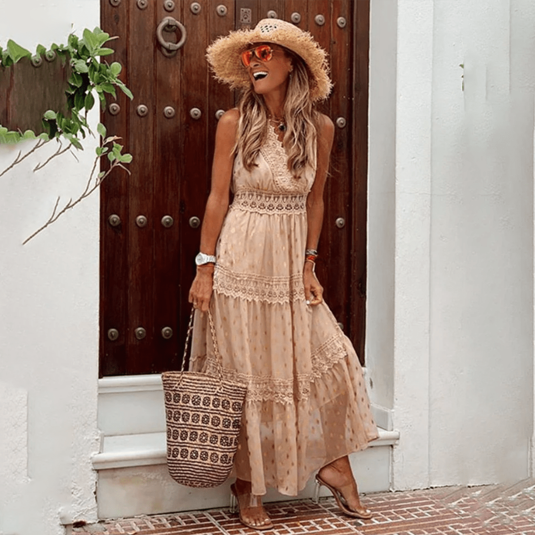 Beautiful Floral Long Summer Dress