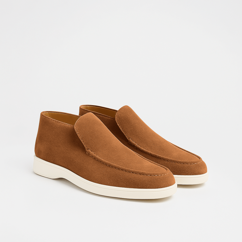 Luxury Soft Leather Slip On Loafers
