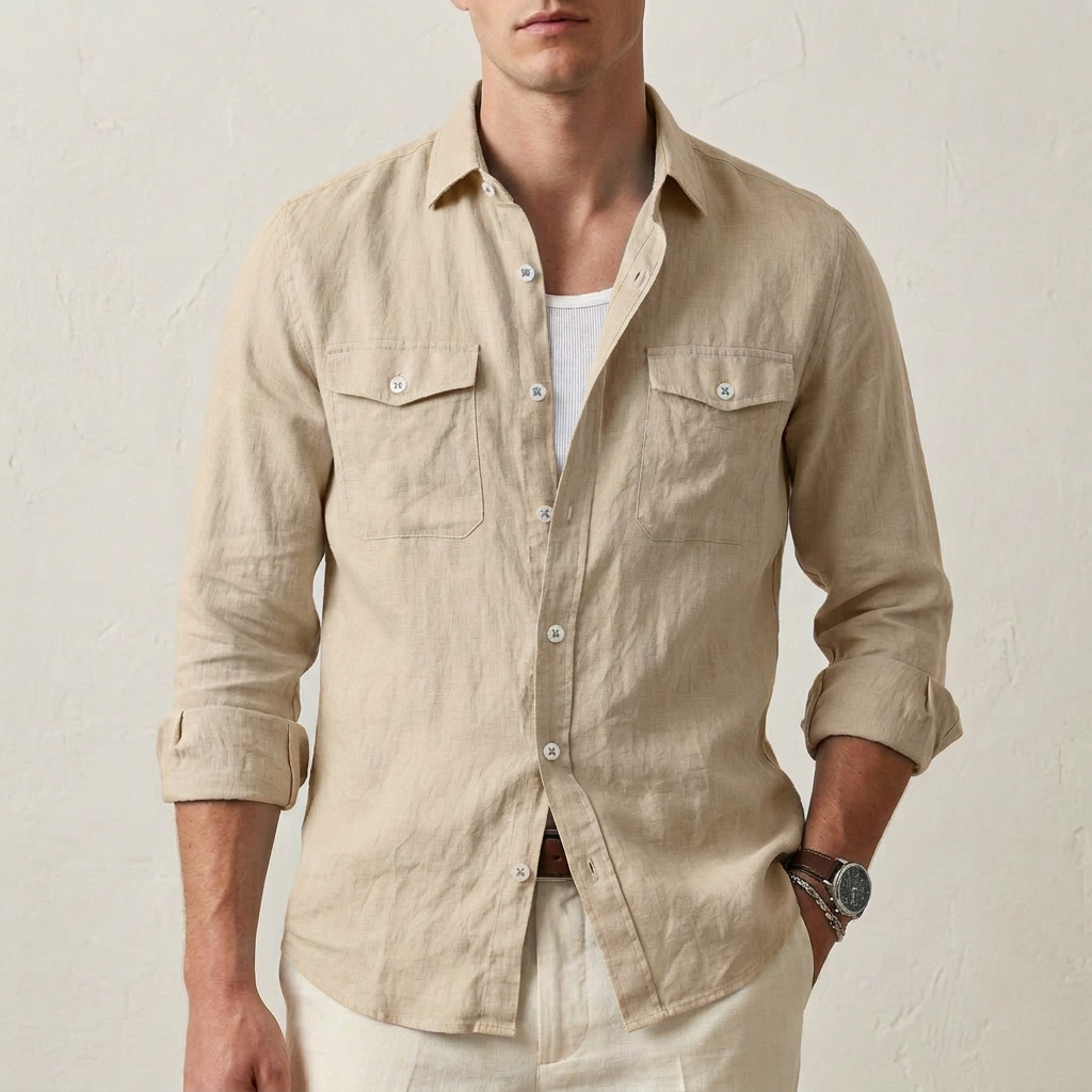 Casual Classic Long Sleeve Button Down Shirt