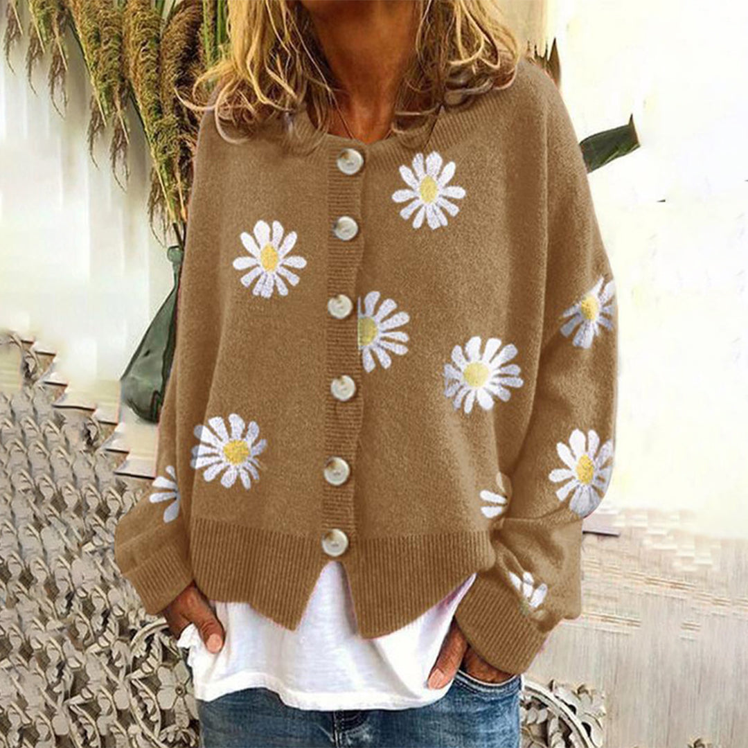 Soft Cream Ladies Open Cardigan Sweater - OutfitLondon