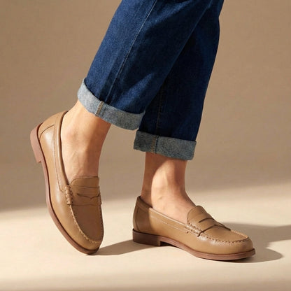 Comfortable Slip On Round Toe Loafers - OutfitLondon