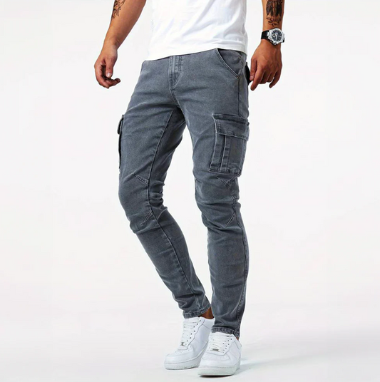 Men's Skinny Cargo Jeans Urban Style - OutfitLondon