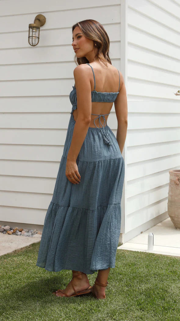 Kiahna Dress | Bohemian Spaghetti Strap Summer Dress