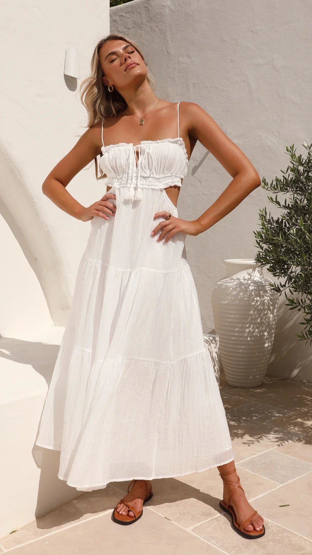 Kiahna Dress | Bohemian Spaghetti Strap Summer Dress