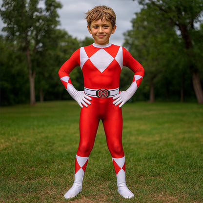 Kids Superhero Costume Jumpsuit with Mask - OutfitLondon