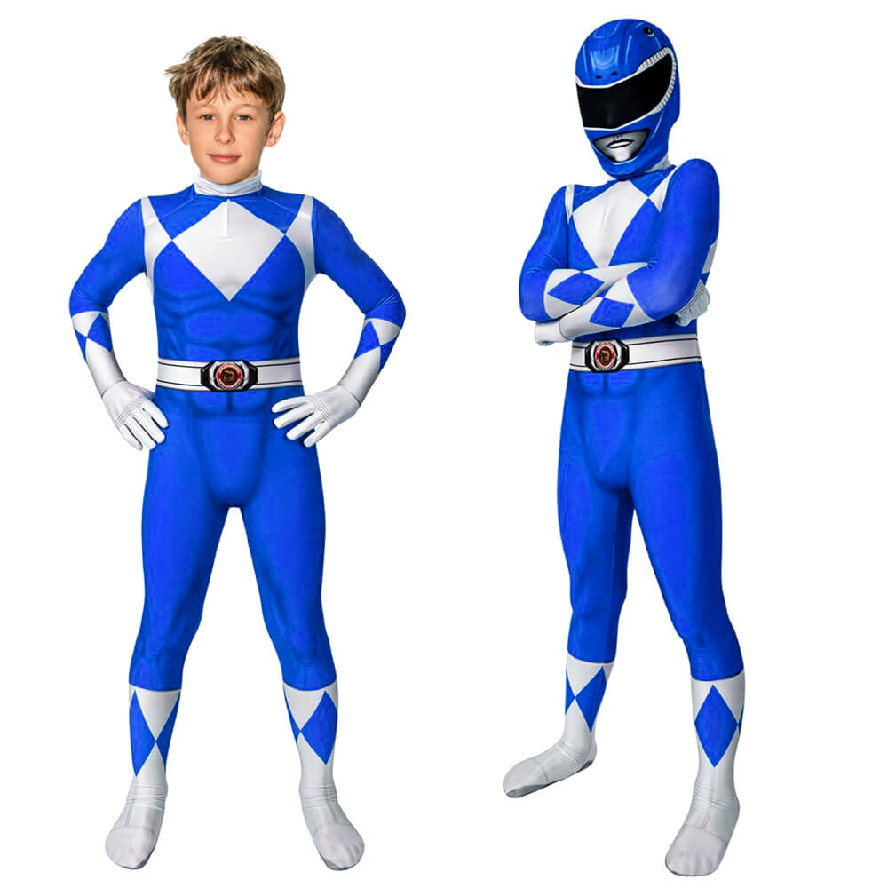 Kids Superhero Costume Jumpsuit with Mask