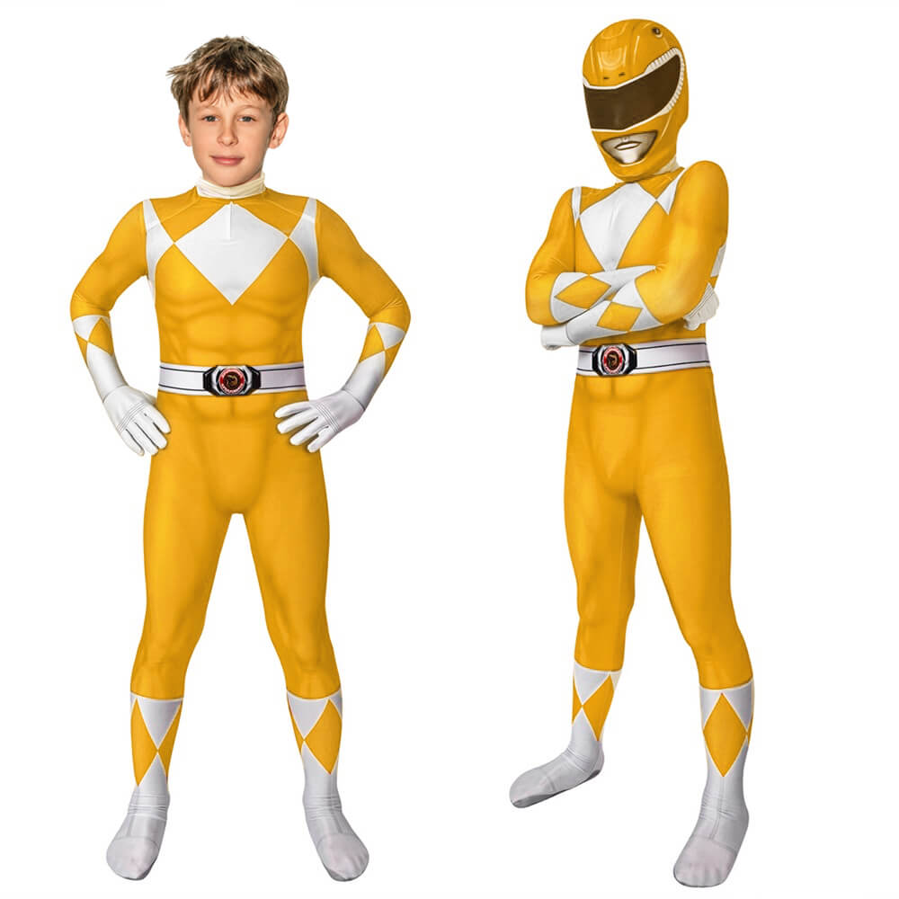 Kids Superhero Costume Jumpsuit with Mask