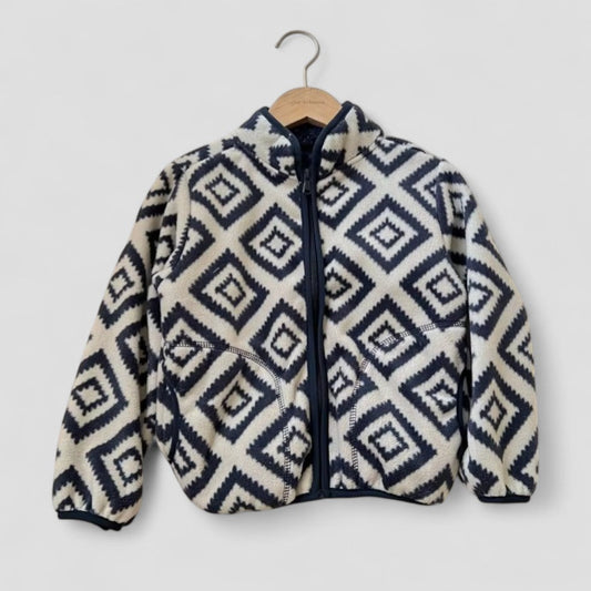 Soft Warm Women's Striped Fleece Coat - OutfitLondon