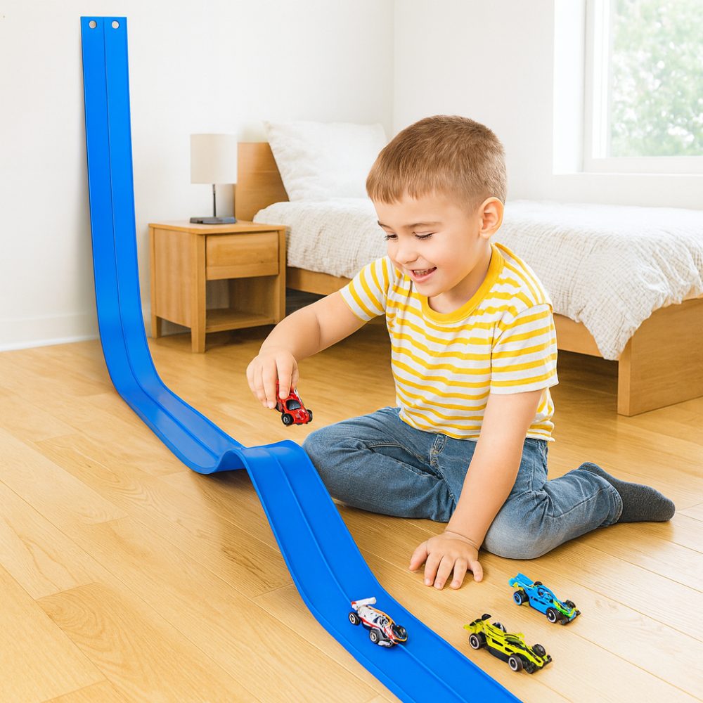 Jeu d'enfants Piste de Course Souple Voiture Étanche et Pliable