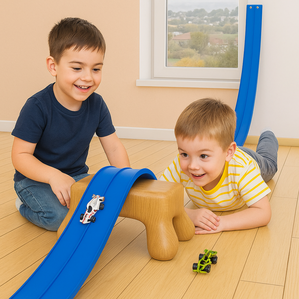 Jeu d'enfants Piste de Course Souple Voiture Étanche et Pliable - OutfitLondon