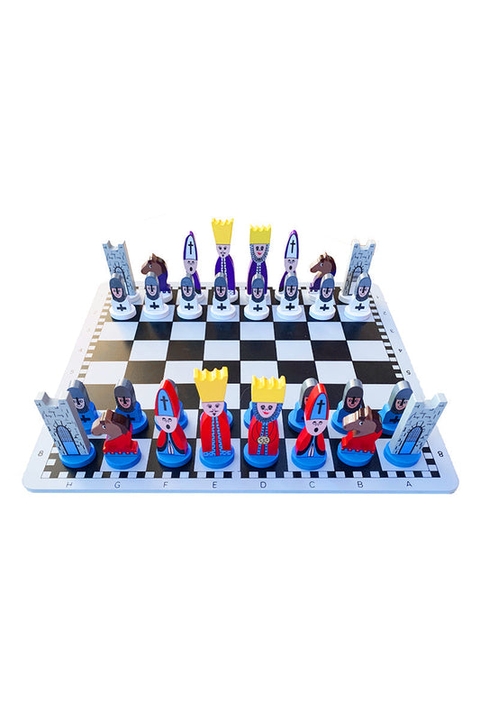 Classic Wooden Chess Board Game for Kids - OutfitLondon