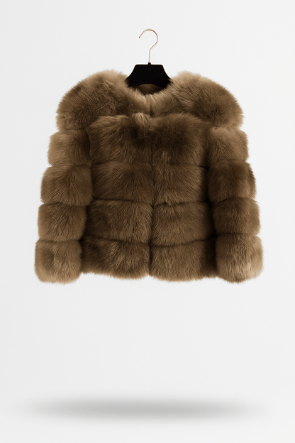 Cozy Women's Short Fuzzy Winter Coat