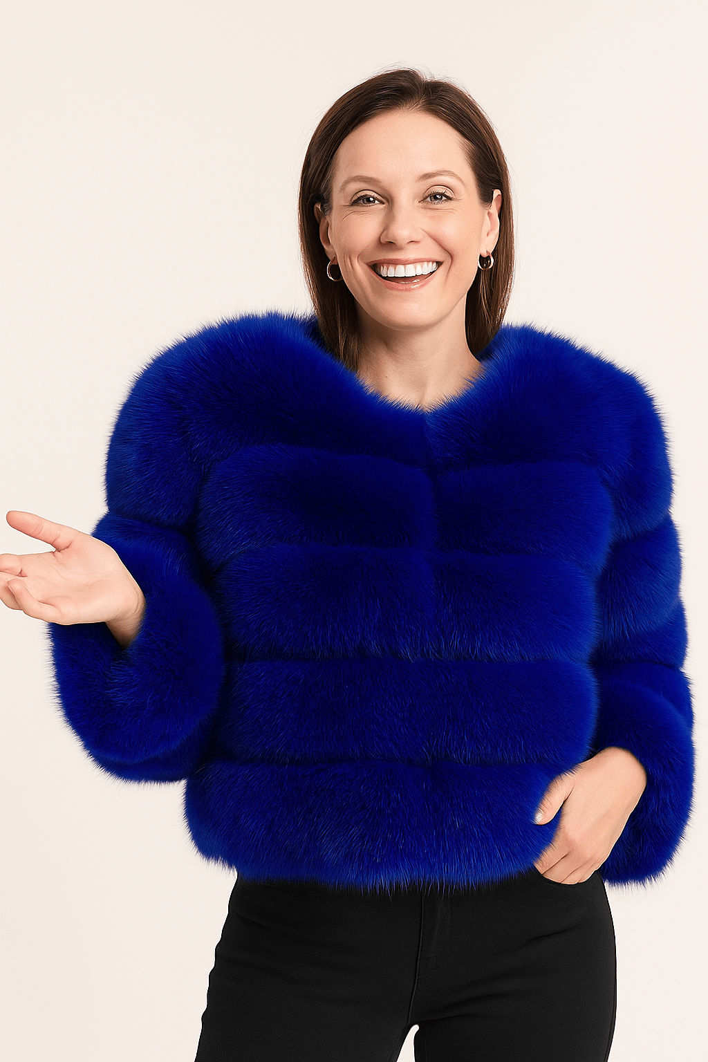 Cozy Women's Short Fuzzy Winter Coat