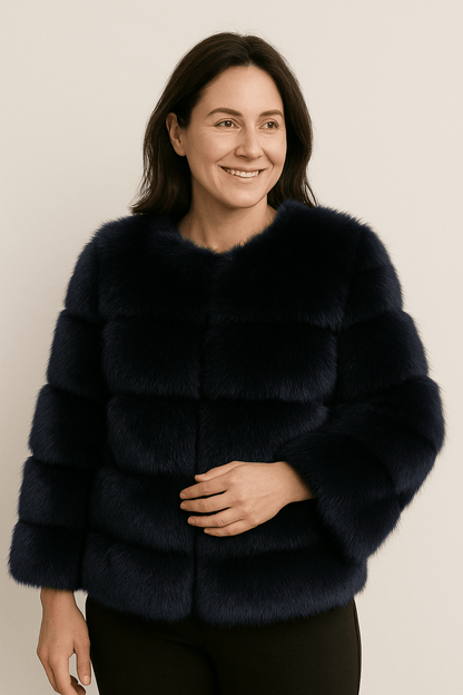 Cozy Women's Short Fuzzy Winter Coat