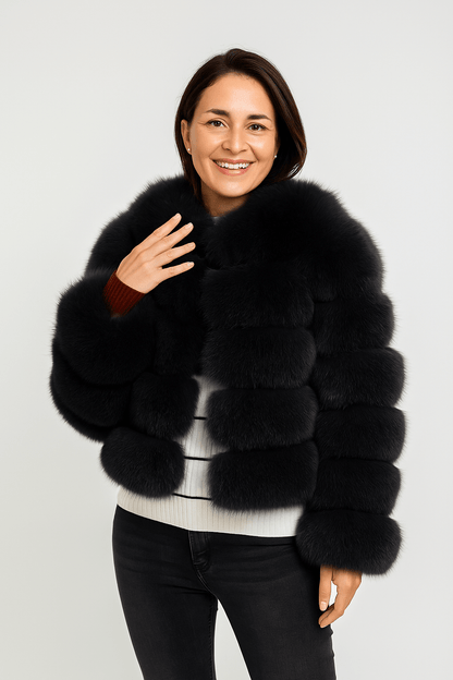 Cozy Women's Short Fuzzy Winter Coat
