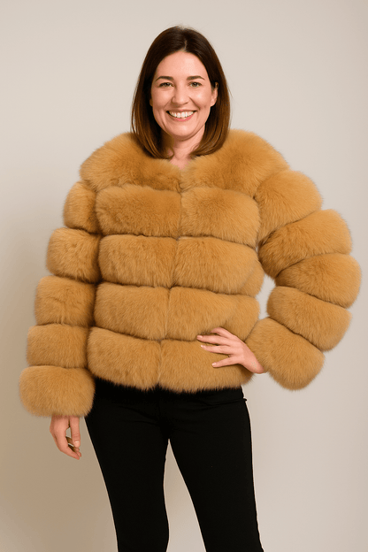 Cozy Women's Short Fuzzy Winter Coat