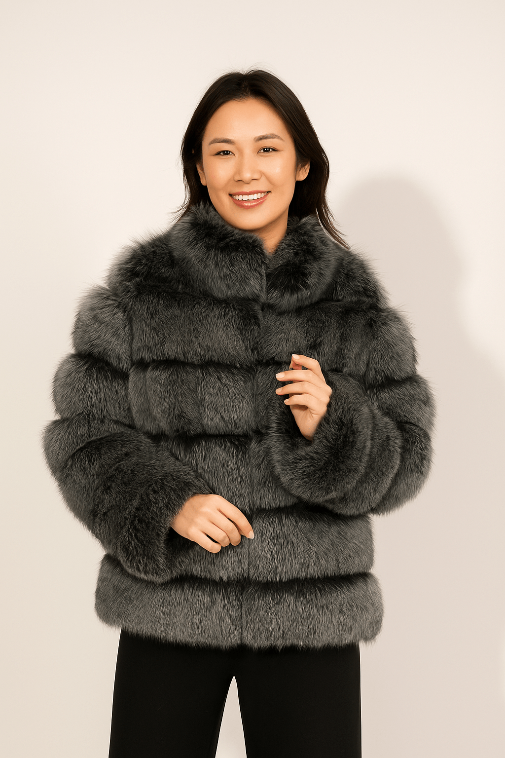 Cozy Women's Short Fuzzy Winter Coat