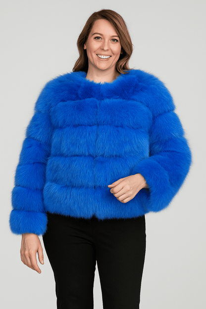 Cozy Women's Short Fuzzy Winter Coat