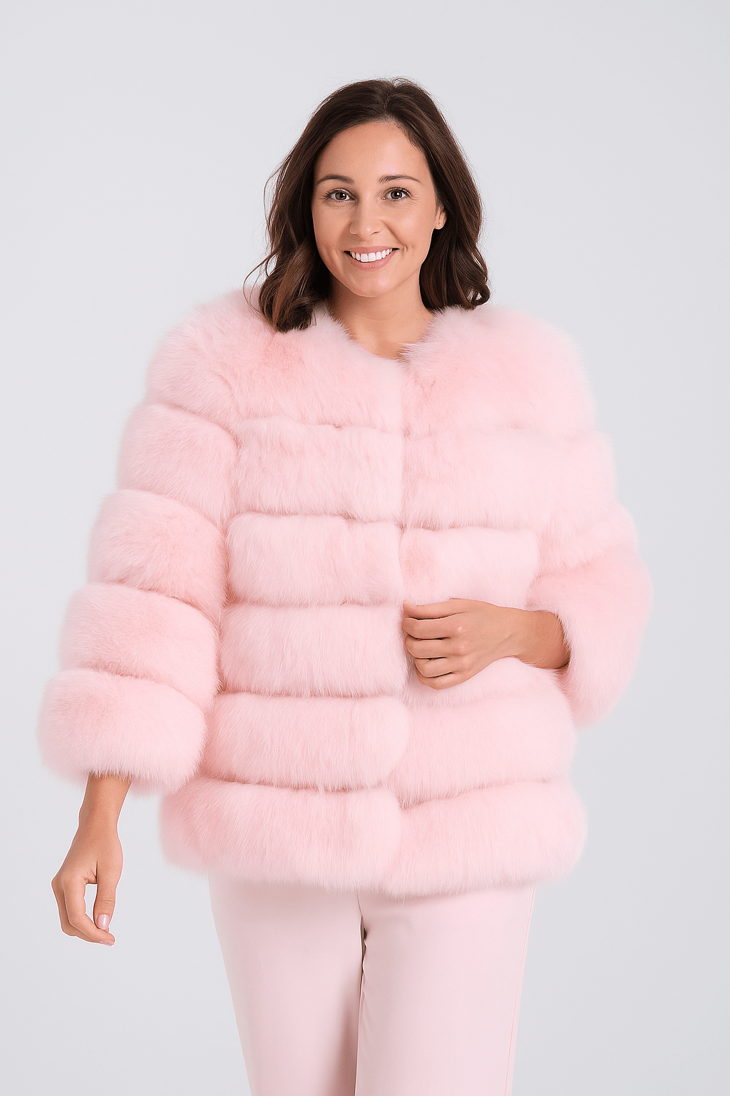 Cozy Women's Short Fuzzy Winter Coat