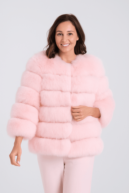 Cozy Women's Short Fuzzy Winter Coat