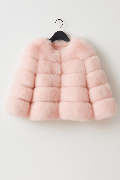 Cozy Women's Short Fuzzy Winter Coat