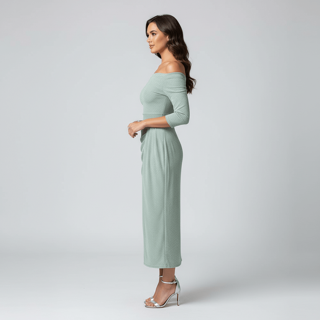 Chic Floral Off The Shoulder Party Dress