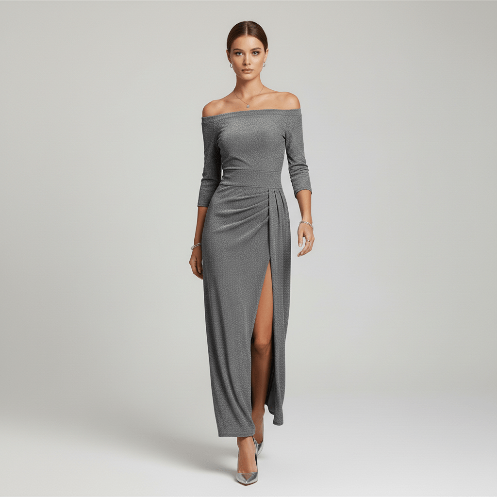Chic Floral Off The Shoulder Party Dress