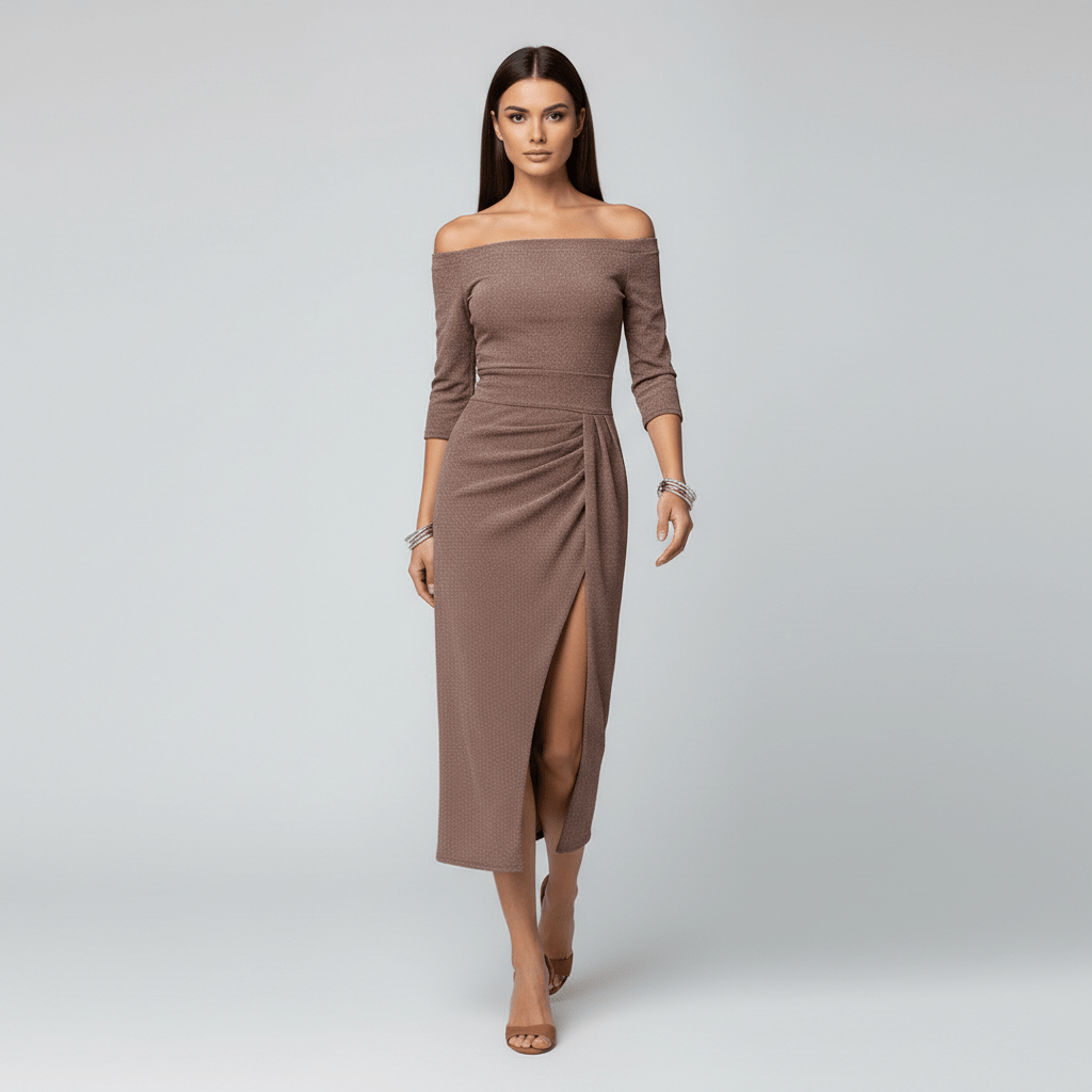 Chic Floral Off The Shoulder Party Dress