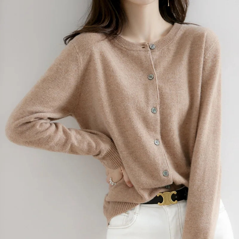Women's Cozy Cashmere Button Cardigan