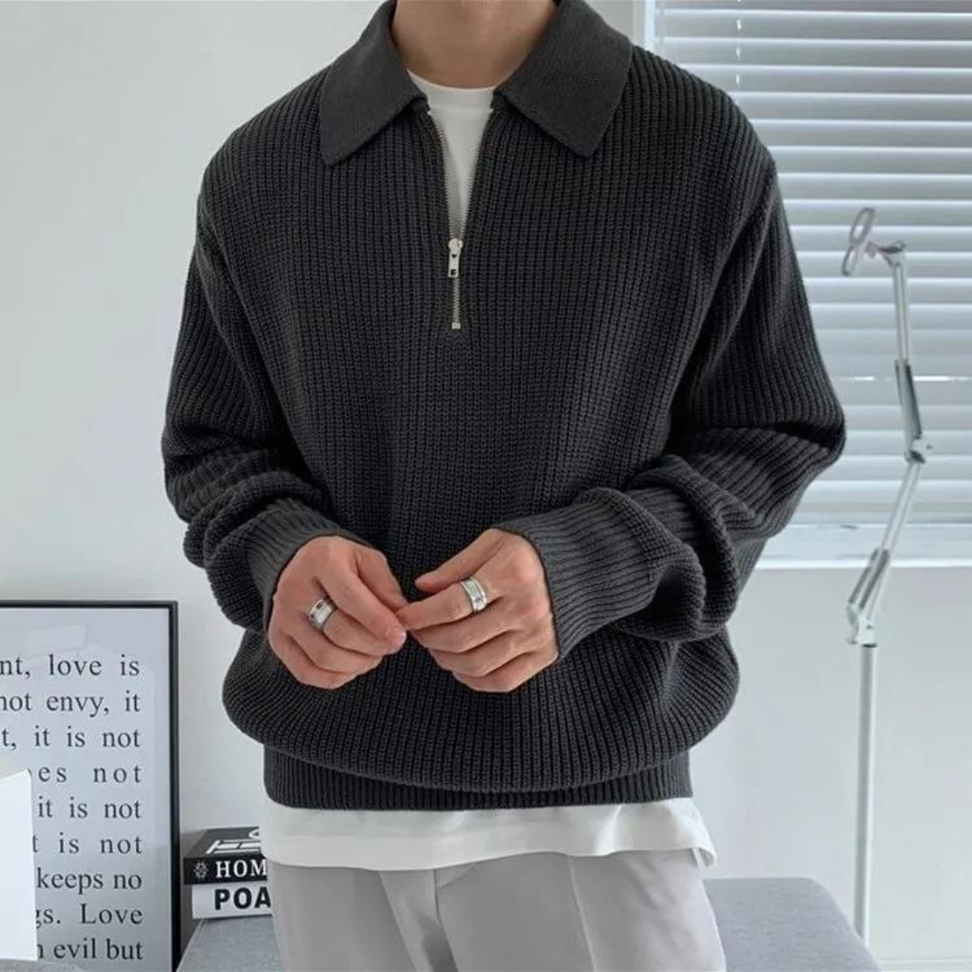 Soft Crew Neck Sweater with Thermal Warmth