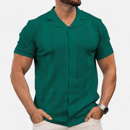 Soft Cotton Blend Shirt – Colorful Patchwork Design