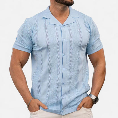 Soft Cotton Blend Shirt – Colorful Patchwork Design