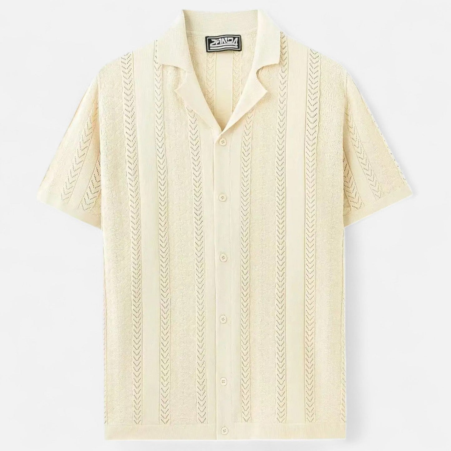 Soft Cotton Blend Shirt – Colorful Patchwork Design