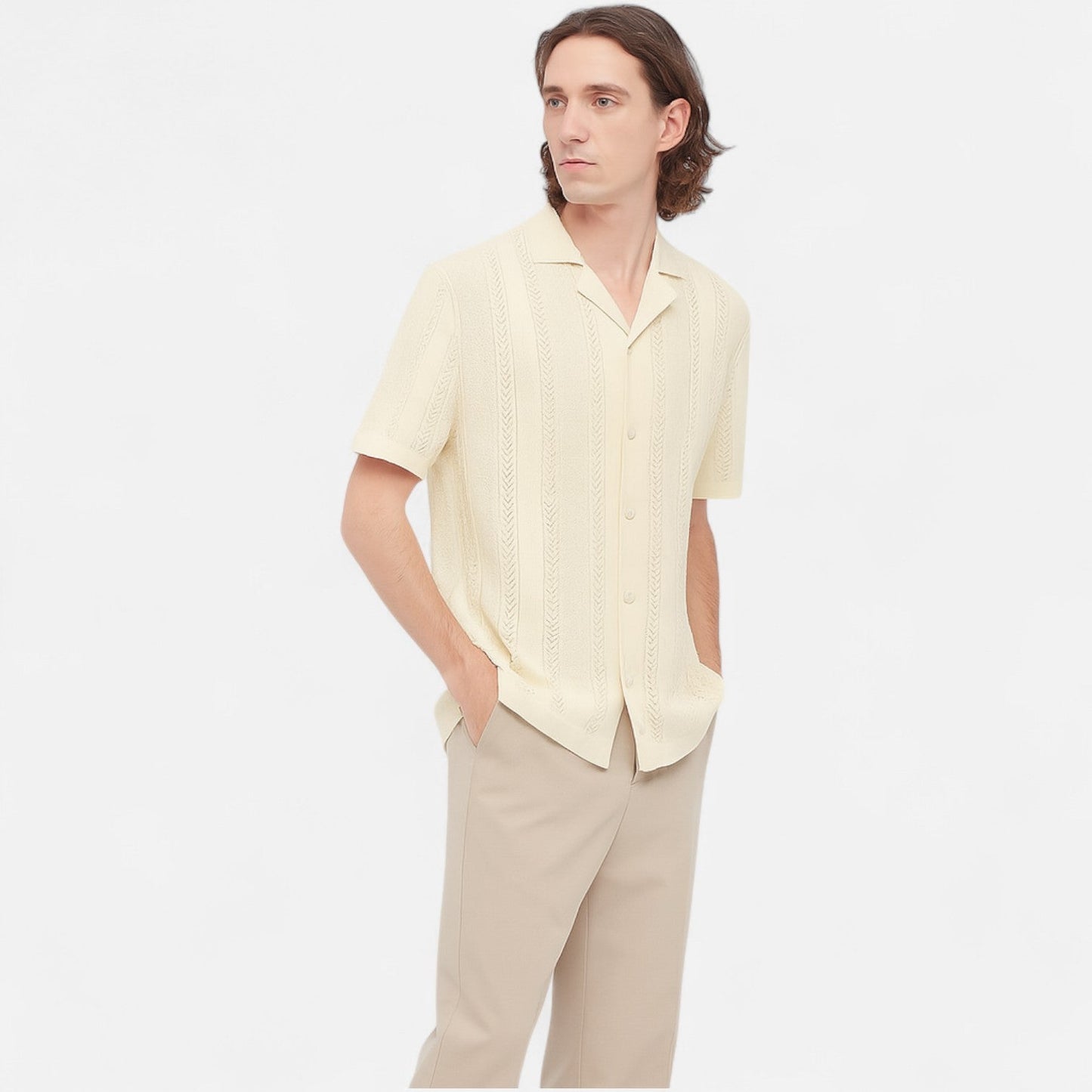 Soft Cotton Blend Shirt – Colorful Patchwork Design