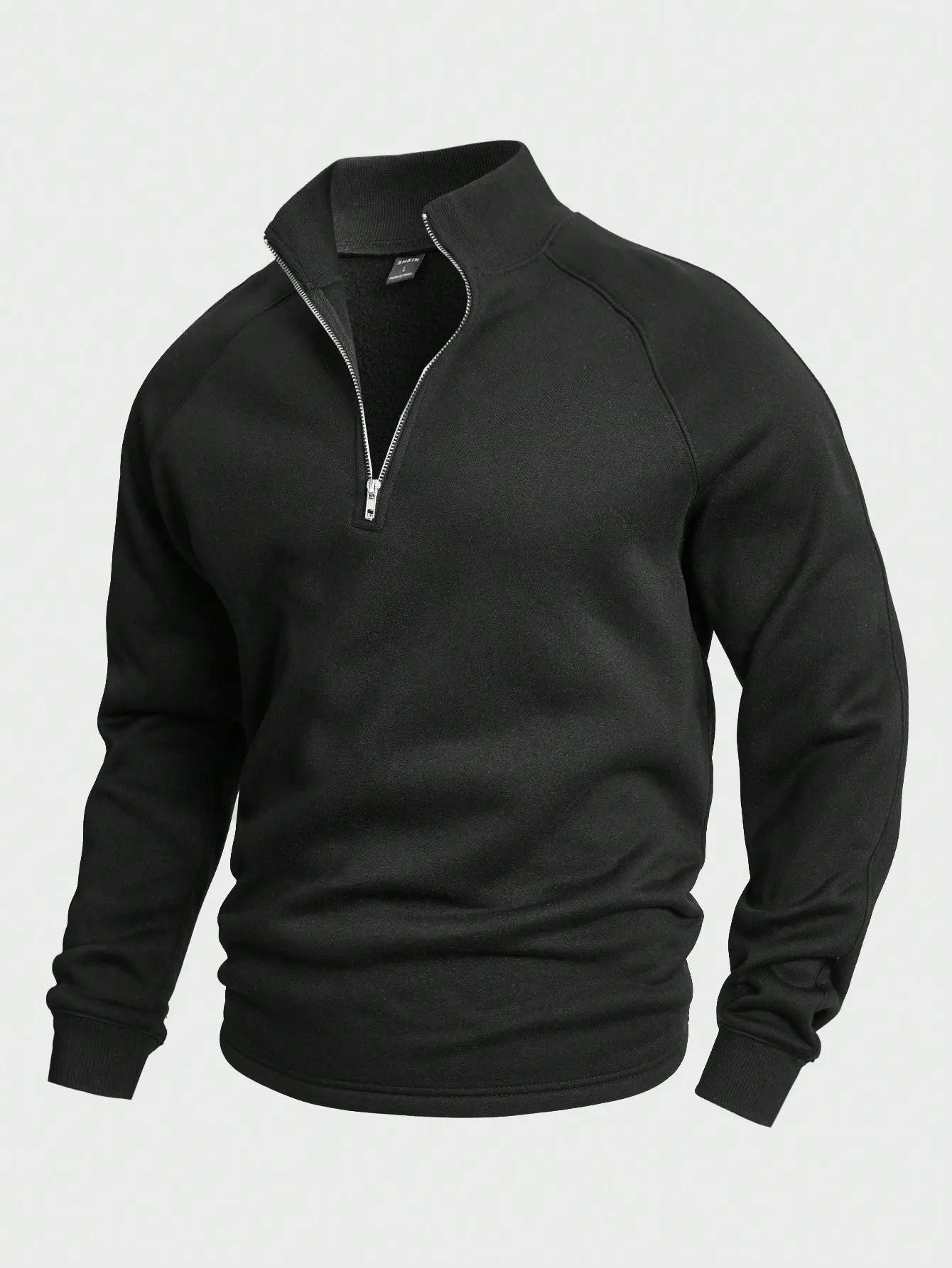 Soft Pullover Sweater - Casual Fit Half Zip - OutfitLondon