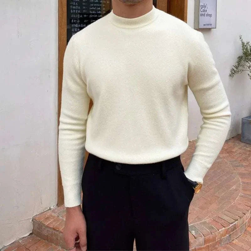 Soft Crew Neck Sweater - Comfortable Relaxed Fit