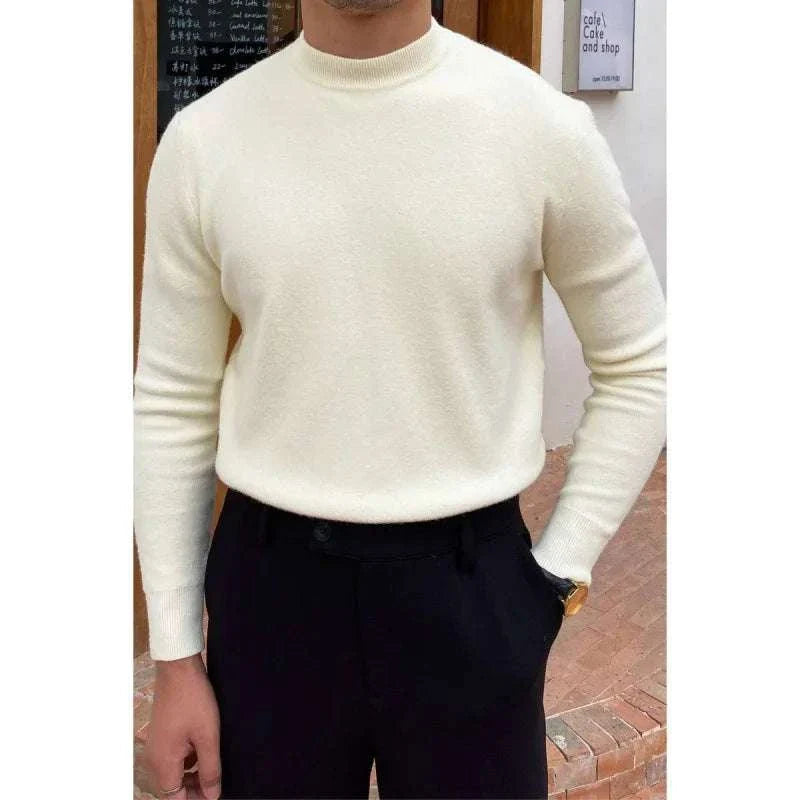 Soft Crew Neck Sweater - Comfortable Relaxed Fit