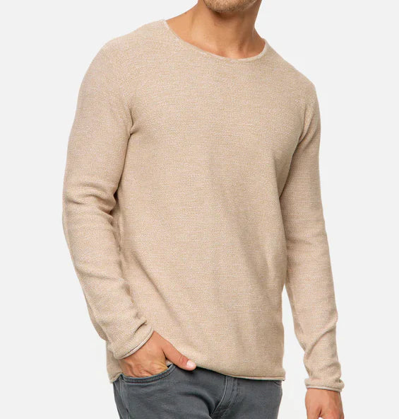 Cozy Crew Neck Sweatshirt with Safe Pockets