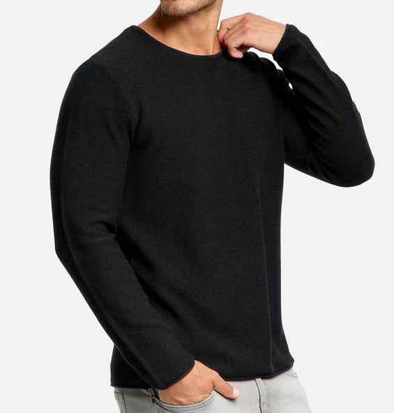 Cozy Crew Neck Sweatshirt with Safe Pockets