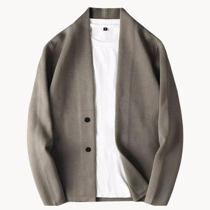 Cozy Button Front Cardigan with Soft Ribbed Edging - OutfitLondon