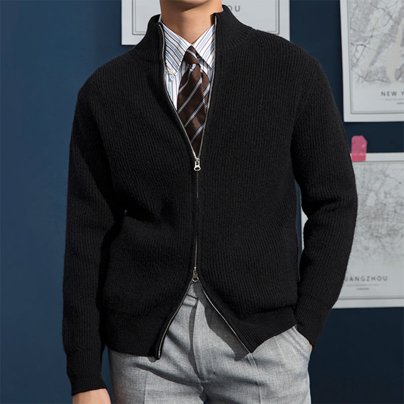 Traditional Mens Plain Knit Jumper Sweater